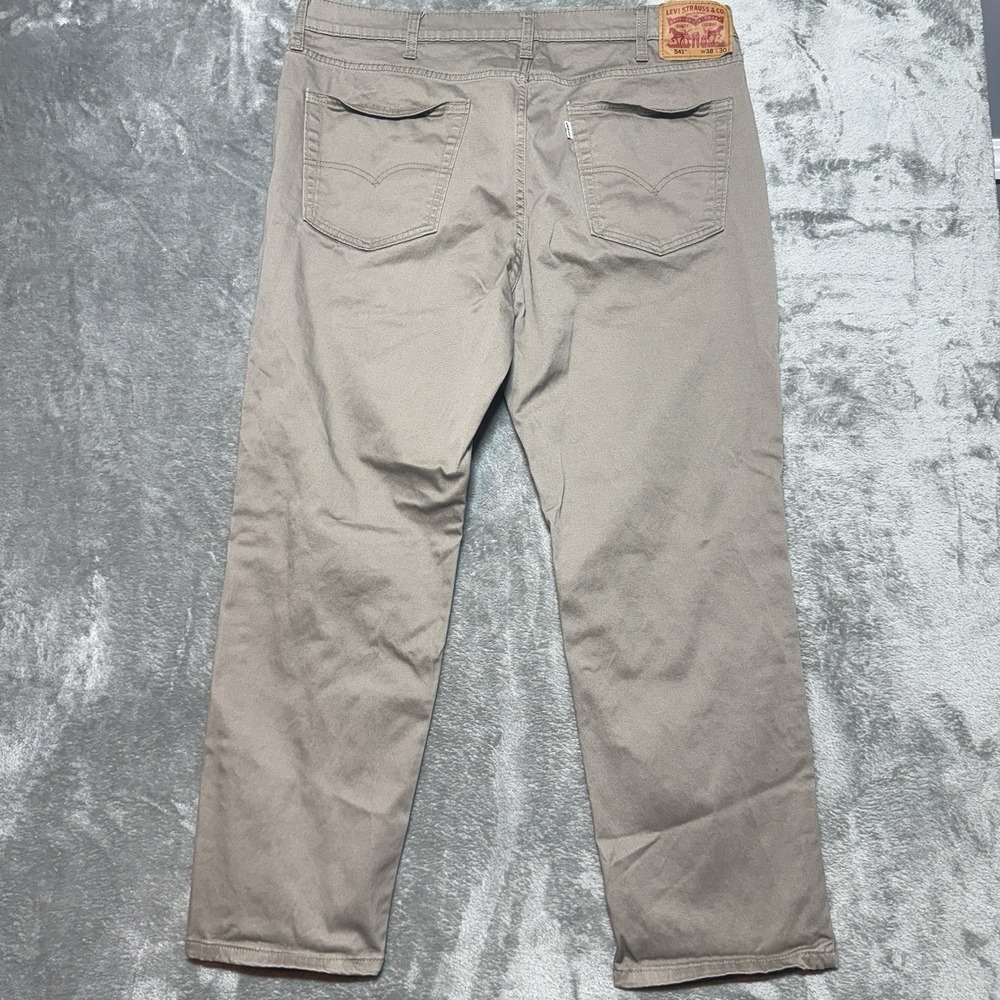 Levi's 541 Pants Jeans Men Sz 38x30 Casual Brown Khaki Stretch Cotton